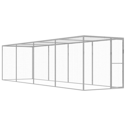 Cușcă pentru pisici - 6x1,5x1,5 m - oțel galvanizat