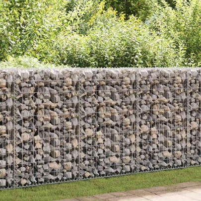 Perete gabion cu capace - 900 x 30 x 100 cm - oțel galvanizat