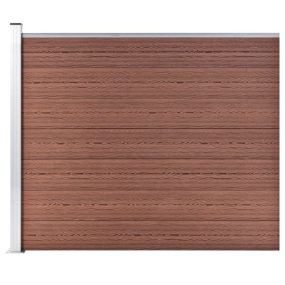 Panou de gard - maro - 175 x 146 cm - WPC