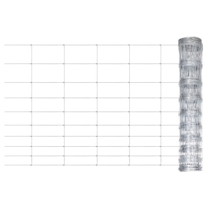 Gard de grădină - argintiu - 50x1,2 m - oțel zincat
