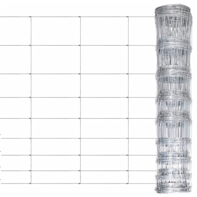 Gard de grădină - argintiu - 50x1,2 m - oțel zincat