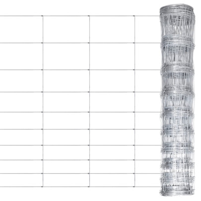 Gard de grădină - argintiu - 50x1,2 m - oțel zincat