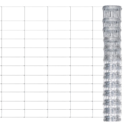 Gard de grădină - argintiu - 50x1,25 m - oțel galvanizat