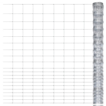 Gard de grădină - argintiu - 50x1,6 m - oțel galvanizat