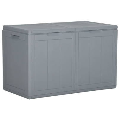 Cutie de depozitare pentru grădină - gri - 180L - PP ratan