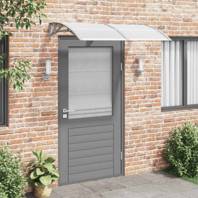 Copertină de ușă - gri - 150x100 cm - policarbonat
