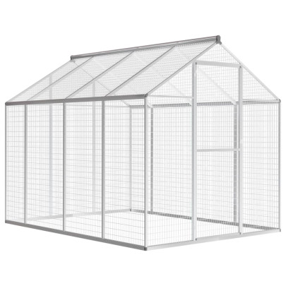 Coteț pentru păsări de exterior - aluminiu - 178 x 242 x 192 cm
