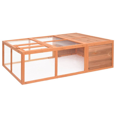 Cușcă de animale pentru grădină - 150x100x50 cm - lemn masiv brad
