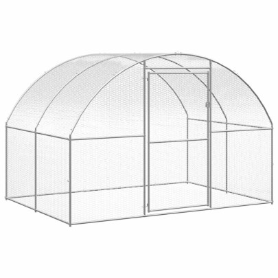 Volieră de păsări pentru exterior - 3x2x2 m - oțel galvanizat