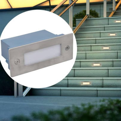 Corpuri de iluminat trepte cu LED 44 x 111 x 56 mm - 6 buc.