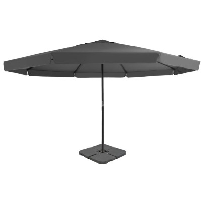 Umbrelă de soare de grădină - bază portabilă - antracit