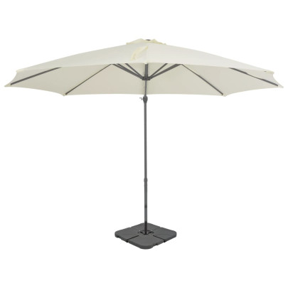 Umbrelă de soare de grădină - bază portabilă - nisipiu
