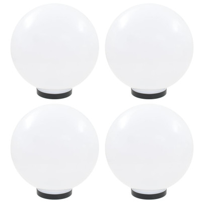 Lămpi glob cu LED - 4 buc. - 30 cm - PMMA - sferic
