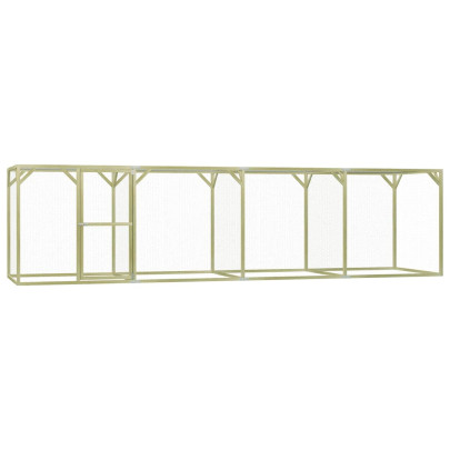 Coteț pentru păsări - 1,5 x 6 x 1,5 m - lemn de pin tratat