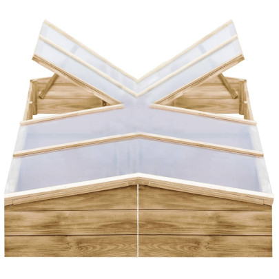 Sere - 2 buc. - 200 x 50 x 35 cm - lemn de pin tratat
