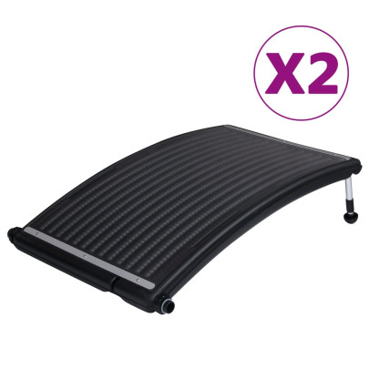 Panou solar de încălzire de piscină - 2 buc. - 110x65 cm - curbat