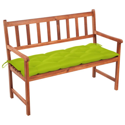 Bancă de grădină cu pernă - 120 cm - lemn masiv de acacia
