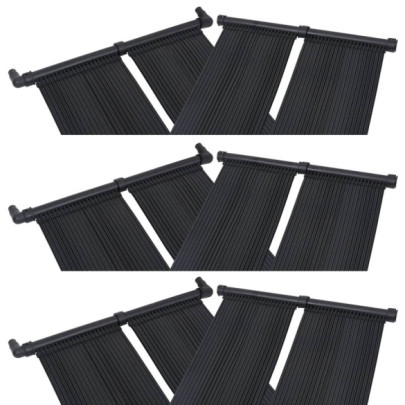 Panou încălzitor solar pentru piscină - 6 buc. - 80x310 cm