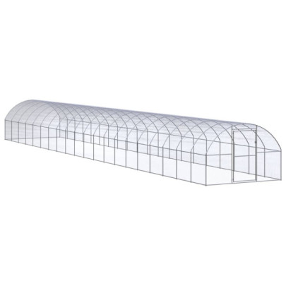 Coteț de găini pentru exterior - 3x20x2 m - oțel zincat