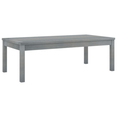 Măsuță de cafea - gri - 100 x 50 x 33 cm - lemn masiv de acacia