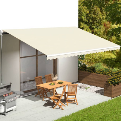 Pânză de rezervă copertină - crem - 6x3,5 m