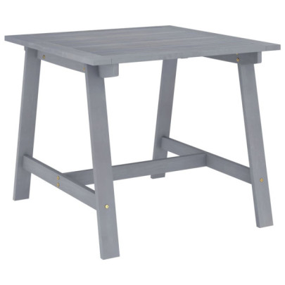 Masă de grădină - gri - 88 x 88 x 74 cm - lemn masiv de acacia