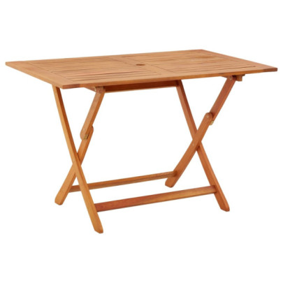 Masă de grădină pliabilă - 120 x 70 x 75 cm - lemn masiv eucalipt