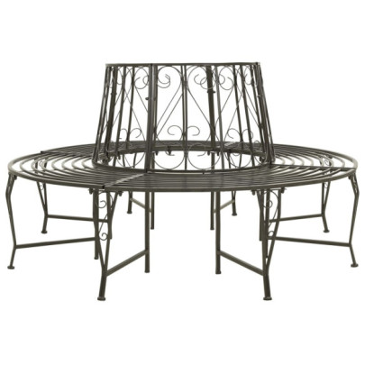 Bancă de copac pentru grădină - 160 cm - oțel
