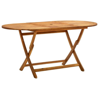 Masă de grădină pliabilă - 160x85x75 cm - lemn masiv de acacia