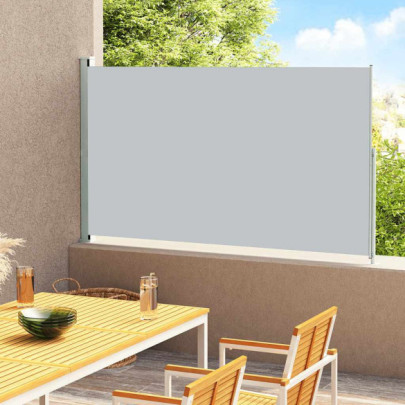 Copertină laterală retractabilă de terasă - gri - 220x300 cm