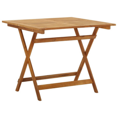 Masă de grădină pliabilă - 90x90x75 cm - lemn masiv de acacia