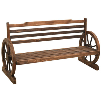 Bancă de grădină - 142 cm - lemn masiv de brad